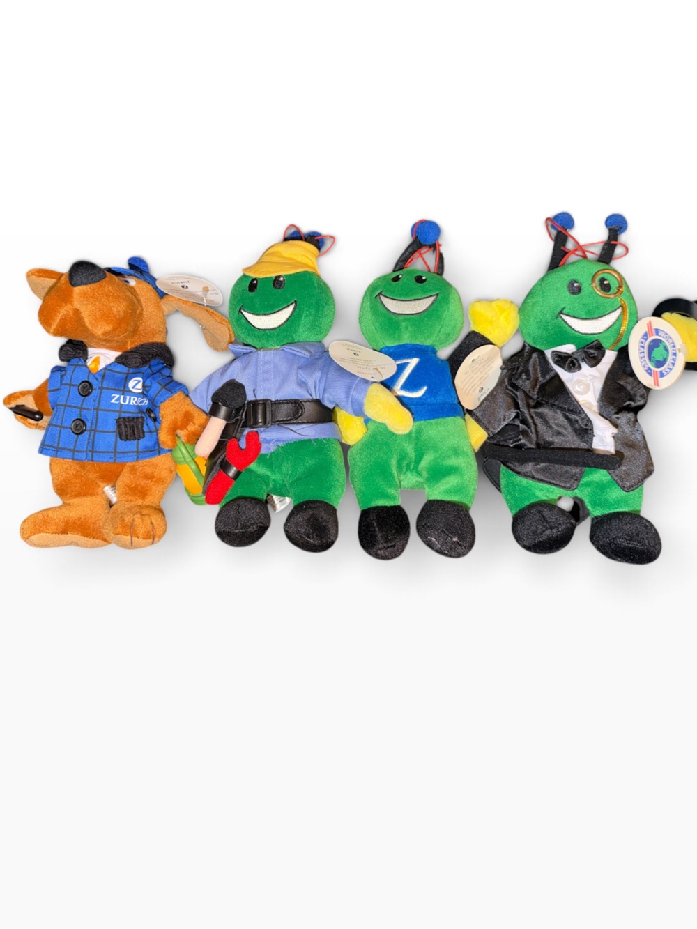 Vintage Zurich Insurance Advertising Mascot Plush Lot